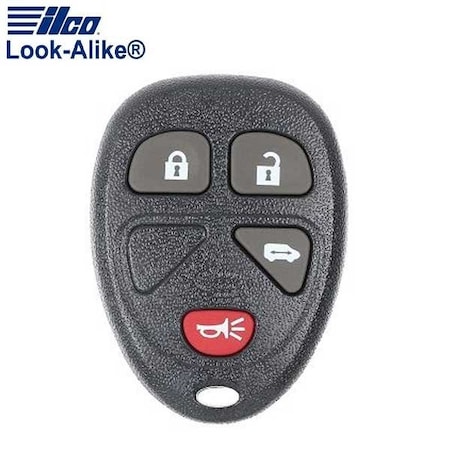 Ilco LAL RKE-GM-4B6 GENERAL MOTORS 4 BUTTON REMOTE KEYLESS ENTRY ILCO-AX00011760